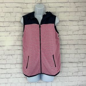 COPY - Tommy Hilfiger ATHLUXE striped hoodie Vest size medium